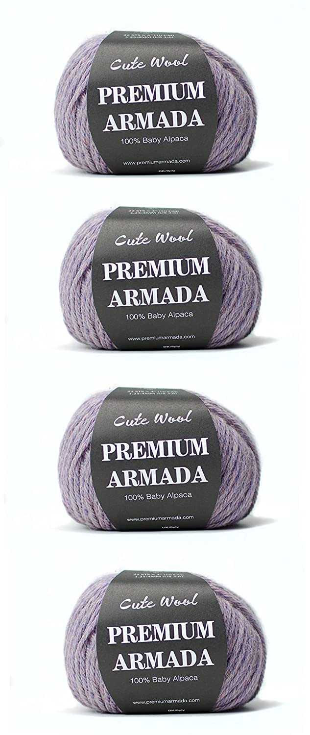 100% Alpakawolle, Baby 200gr Lila - Premiumarmada 